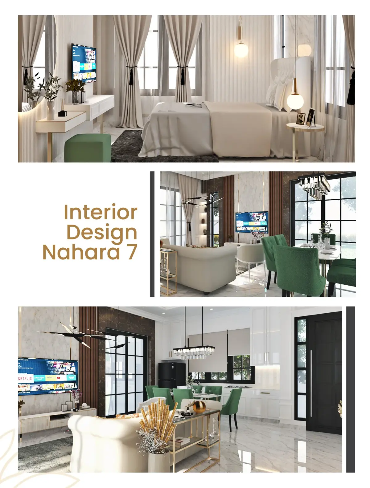 Nahara — Living Room, Interior Semi-Classic (Ideas & Inspiration | Show Unit)
