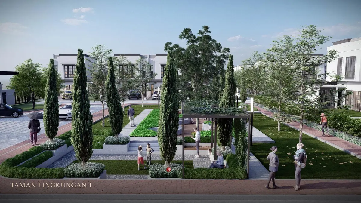 Omnia — Taman Lingkungan 1, Pergola & Area Duduk