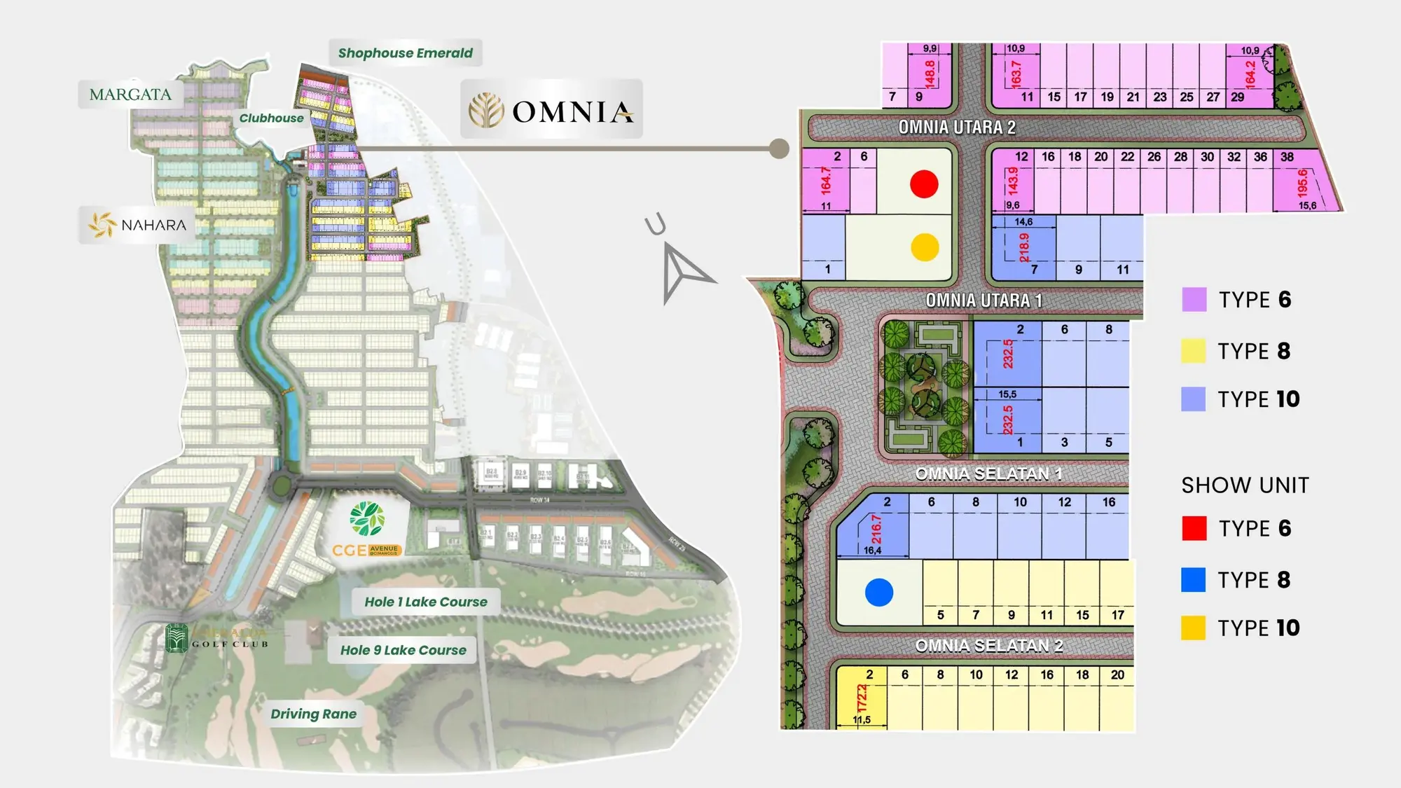 Siteplan Omnia — Cimanggis Golf Estate