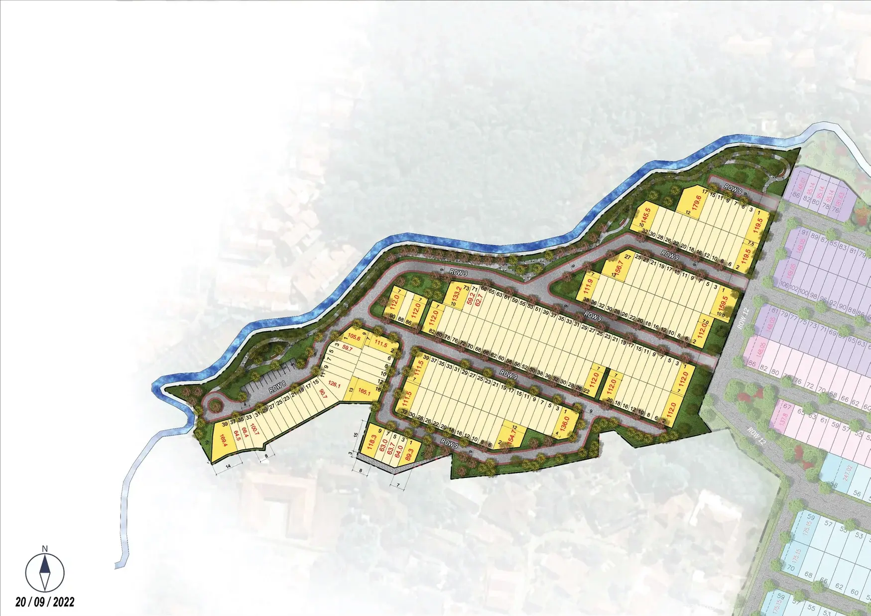 Siteplan Uenos — Cimanggis Golf Estate